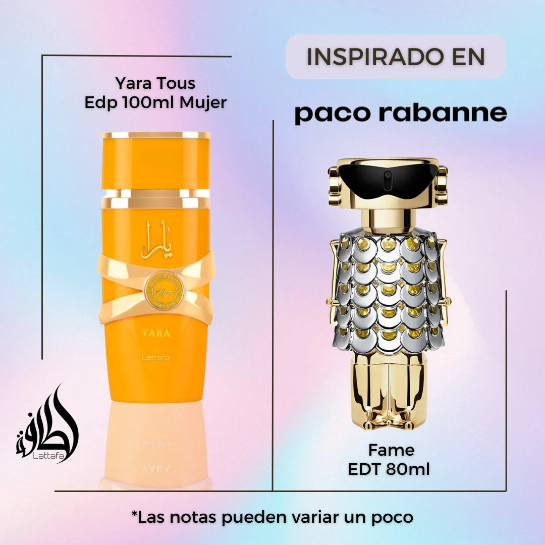 Set of 4 Yara by Lattafa Eau De Paerfumes - 100 ML each