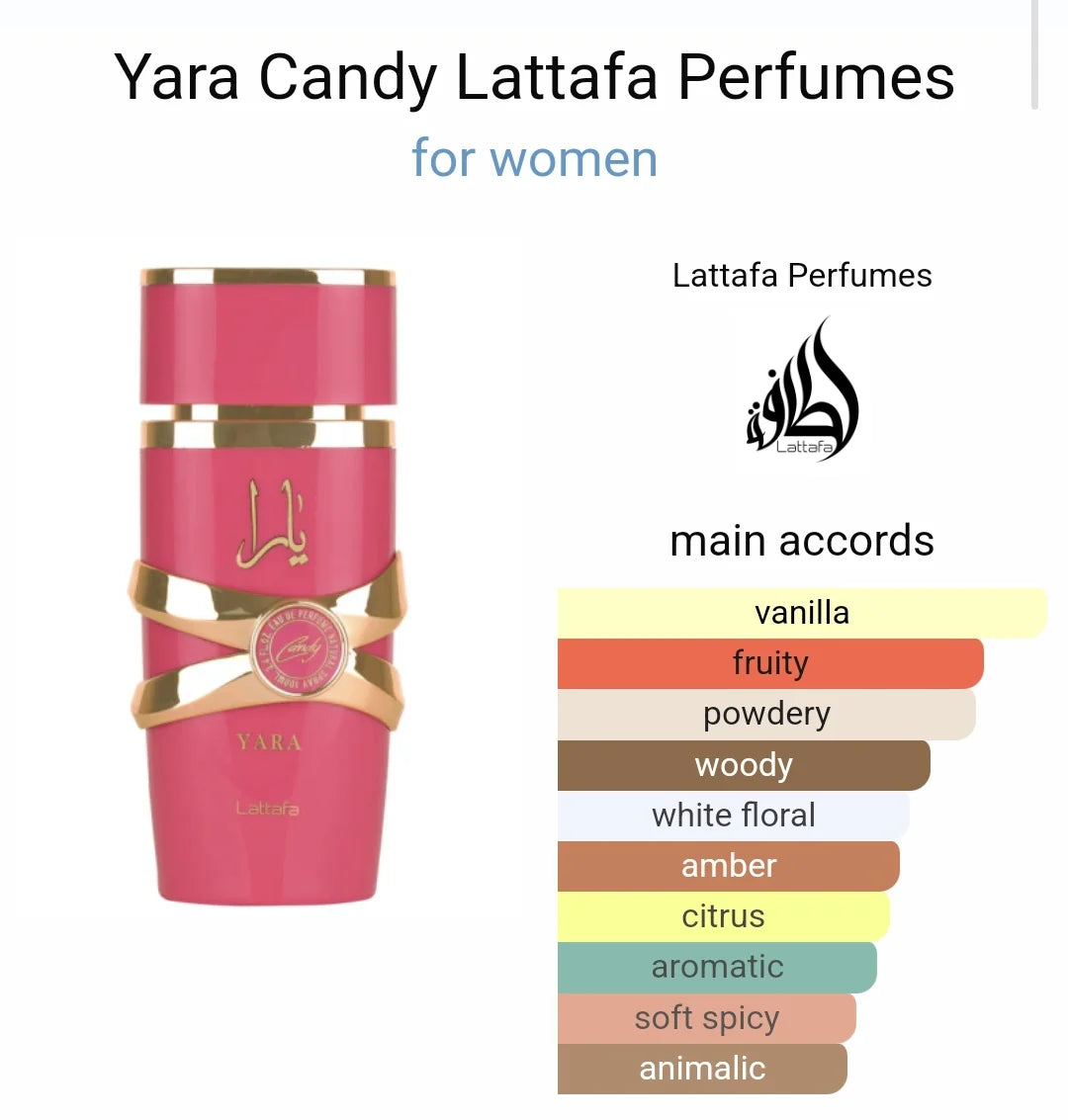 Set of 4 Yara by Lattafa Eau De Paerfumes - 100 ML each