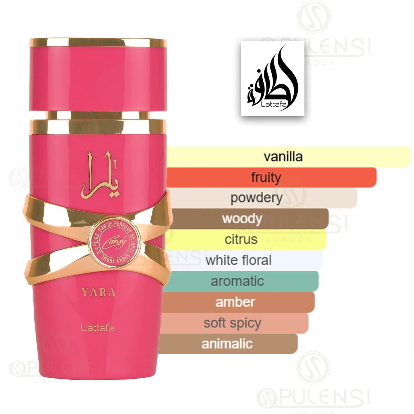 Lattafa Yara Candy is a 100ml Eau de Parfum for women