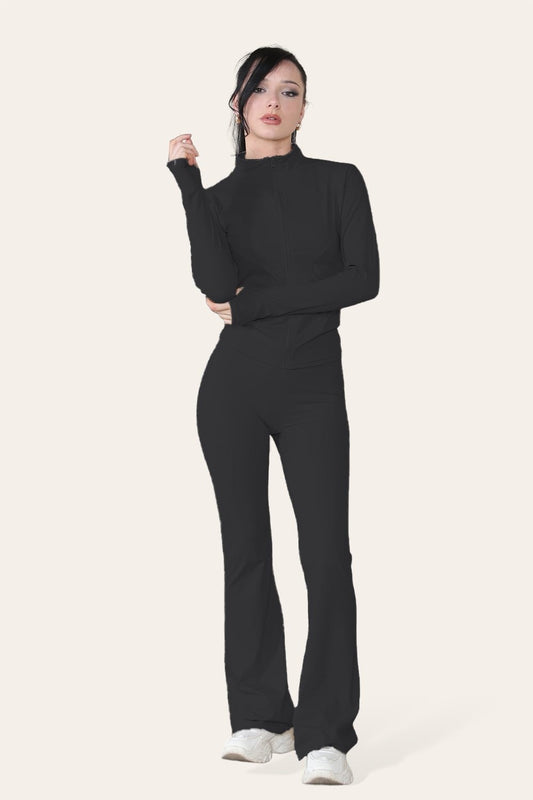 Ladies Fitted Active Yoga Lightweight Top Zip Up Workout Jacket