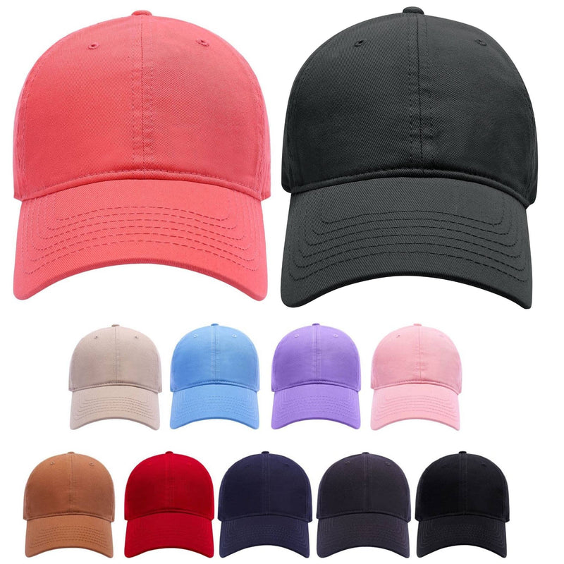 Unisex Golf Plain Cotton Baseball Cap Adjustable Peak Sport Caps
