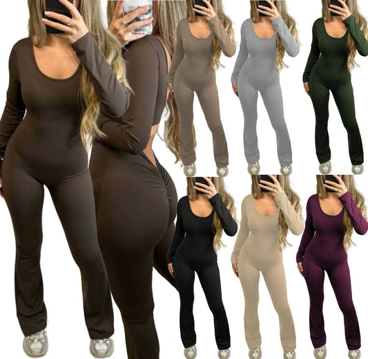 Collage of women wearing bodysuits in various colors on a white background.